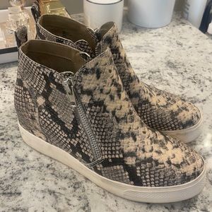 Women’s Steve Madden Snake Print Wedge Sneaker